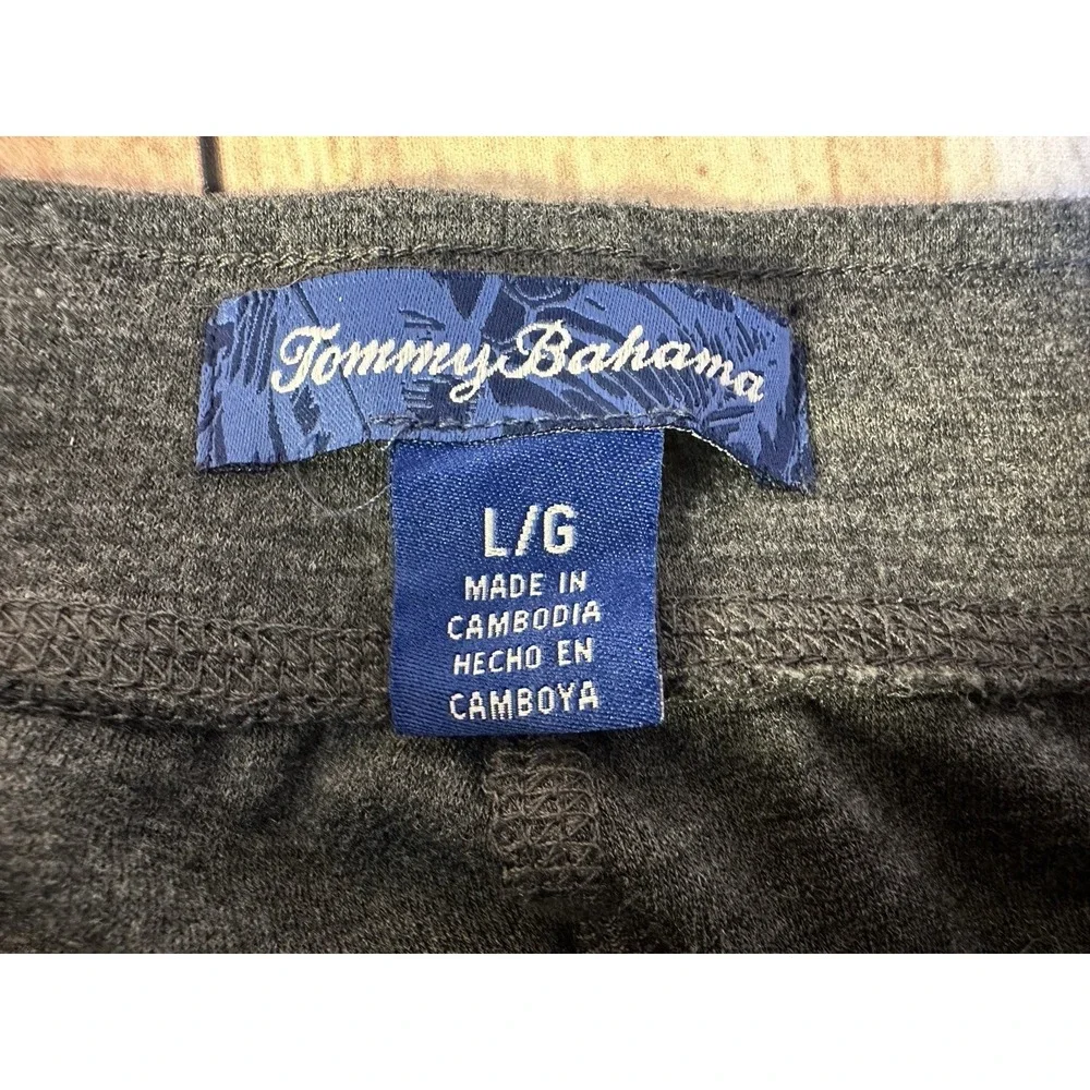 Tommy Bahama Pants Mens Large Sweatpants Gray Jogger‎ Lounge Stretch Drawstring